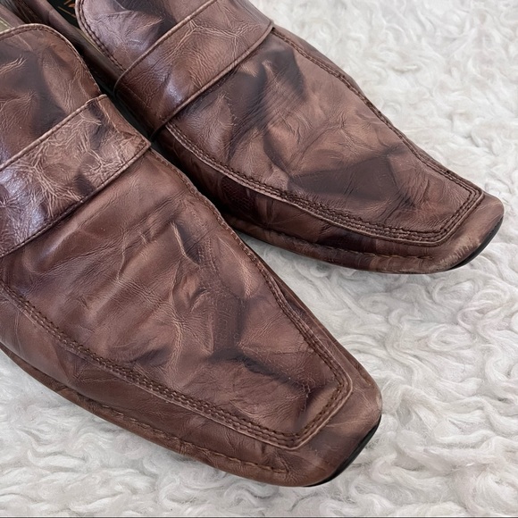 Tansmith brown leather loafers, size 12 main image 4